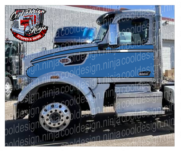 567 Peterbilt Slope Seminole Stripe Kit