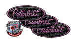Black and Pink Peterbilt Emblem Skins