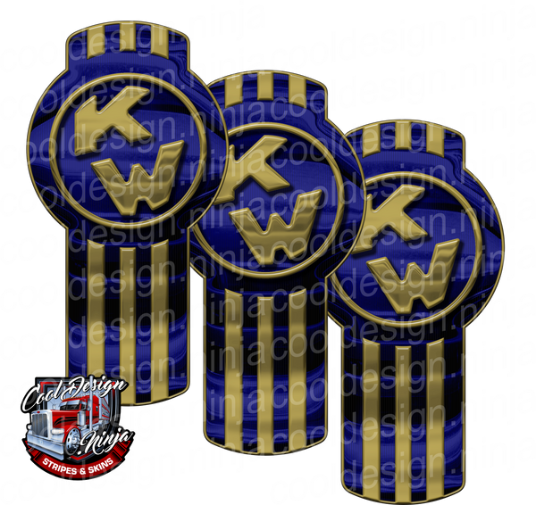 Viper Blue and Gold Kenworth Emblem Skin