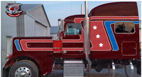 60s Blow Over Peterbilt Stripe Kit