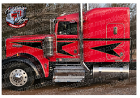 Hot Straight Arrow Kenworth Stripe Kit