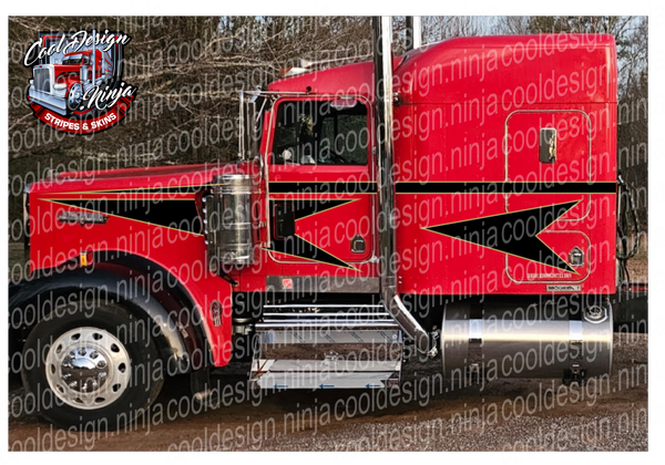 Hot Straight Arrow Kenworth Stripe Kit