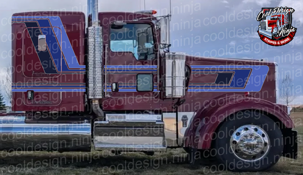 60s Step Back Kenworth W9 Stripe Kit