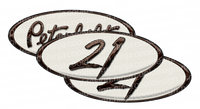 Cream and Brown Peterbilt Emblem Skins