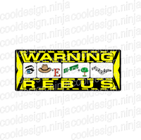 DANGEROUS REBUS - Dumb Beer Fridge Decal