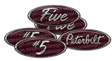 Dark Cherry Unit Five Peterbilt Emblem Skins