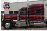 Double Hooked Wedge Peterbilt Stripe Kit