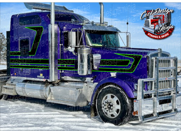 Flying Elbow Top Rope Kenworth Stripe Kit