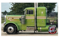 Grey and Orange Double Cees DW Peterbilt Stripe Kit