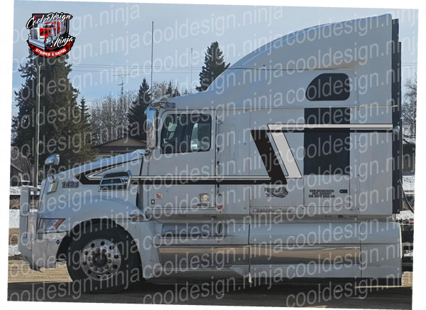 Double Z Break Through Western Star 5700EX Peterbilt Stripe Kit