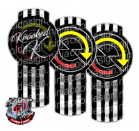 Black and Chrome Krooked K Detroit Kenworth Emblem Skin