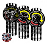 Black and Chrome Krooked K Detroit Kenworth Emblem Skin