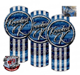 Blue and Silver Krooked K Kenworth Emblem Skins