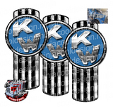 Blue and Silver Kenworth Emblem Skins