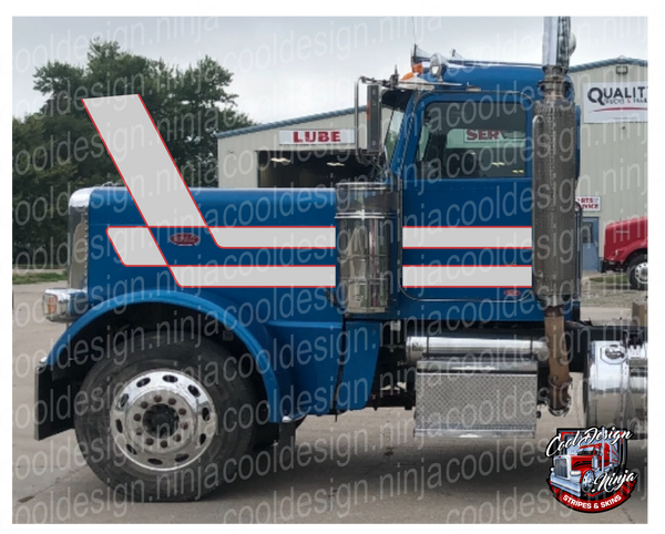 Daycab 379/389 Chicago Peterbilt Stripe Kit