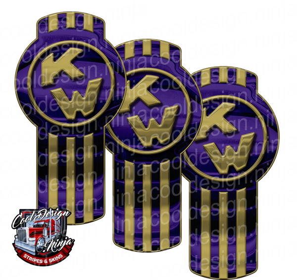Purple and Gold Kenworth Emblem Skin