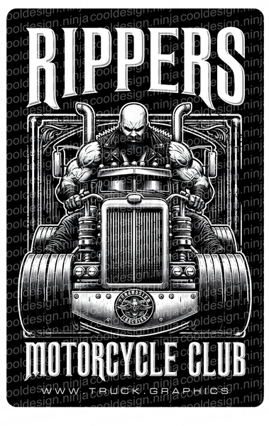 Rippers MC Banner - 24in
