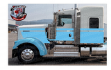 Baby Blue Slant Seminole Kenworth W9 Stripe Kit