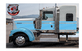 Baby Blue Slant Seminole Kenworth W9 Stripe Kit