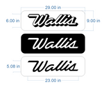 Wallis Porch Light Decal - Recut