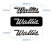 Wallis Porch Light Decal - Recut