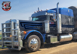 Silver Blue DW Overhook Peterbilt Stripe Kit