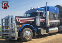 Silver Blue DW Overhook Peterbilt Stripe Kit