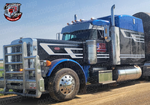 379/389 Silver and Blue Overhook Peterbilt Stripe Kit
