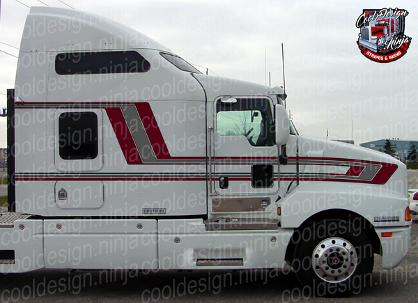 60s Step Back Kenworth T600 Stripe Kit