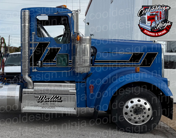 80s Hard Angle Peterbilt Stripe Kit