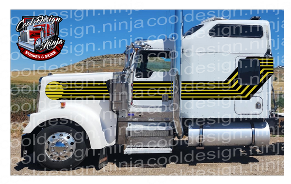 Secret Agent Man W9 Kenworth Stripe Kit