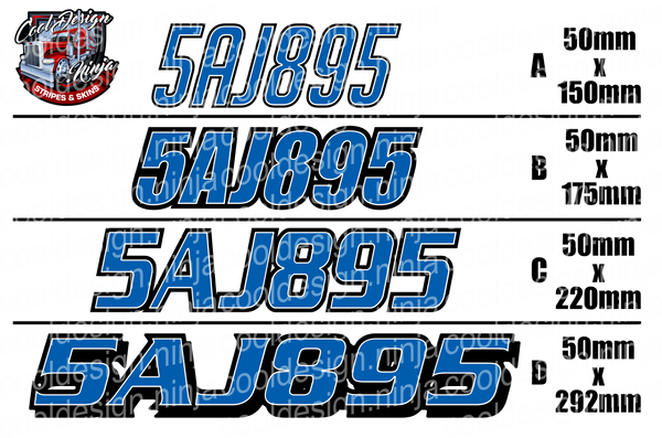 Custom Snowmobile Registration Numbers