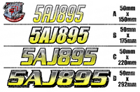 Custom Snowmobile Registration Numbers