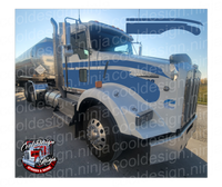 Kenworth T800 Daycab Seminole Stripe Kit