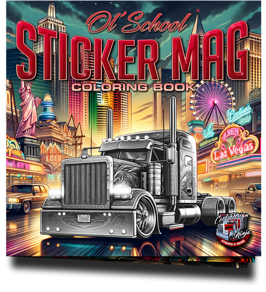 The Original Ol School Sticker Mag And Coloring Book