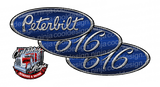 Viper Blue Unit 616 Peterbilt Emblem Skins
