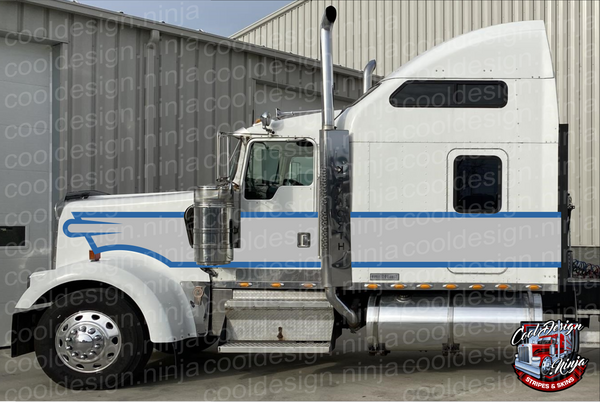 Blue and Grey Olympic Stripe Kit