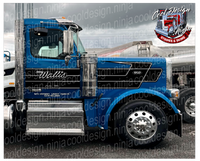 Wallis Chicago Turnpike Daycab 379 389 589 Peterbilt Stripe Kit