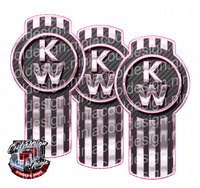 Carbon Fiber Highlight Kenworth Emblem Skin