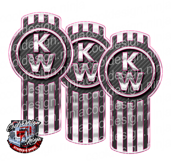 Carbon Fiber Highlight Kenworth Emblem Skin