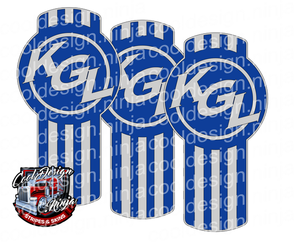 KGL Legendary Blue and Grey Kenworth Emblem Skins