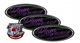 Plum Wicked Black Chrome and Purple Peterbilt Emblem Skins