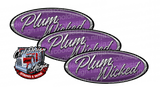 Plum Wicked Black Chrome and Purple Peterbilt Emblem Skins