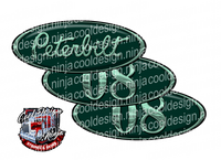 Double Green 08 Peterbilt Emblem Skins