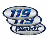 Unit Number 119 Peterbilt Emblem Skins