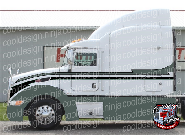 Peterbilt 386 Santa Fe Seminole Peterbilt Stripe Kit