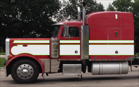 379/389 Citris Green and Pearl Seminole Peterbilt Stripe Kit