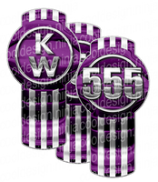Unit 555 Vertical Purple Kenworth Emblem Skin Kit
