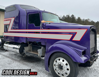 Purple 70s Overshadow Kenworth Stripe Kit