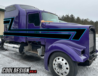 Purple 70s Overshadow Kenworth Stripe Kit